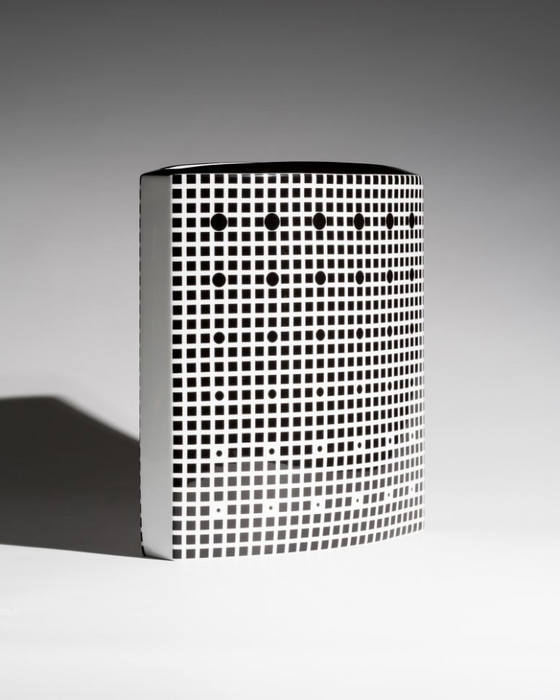 Image 1 of Victor Vasarely for Rosenthal “Art Collection No. 4” Vase XL Op Art Porcelain
