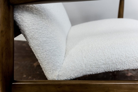 Image 1 of Mid Century Sessel mit hoher Rückenlehne von Edmund Homa, GFM, Polen, 1960er Jahre