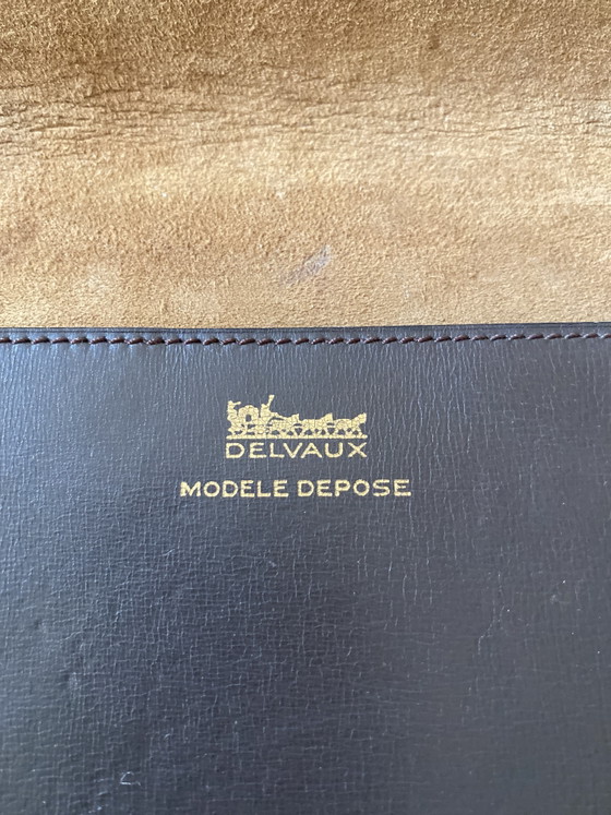 Image 1 of Delvaux clutch vintage nappa brown