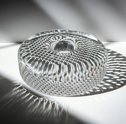 Candeliere o fermacarte Holmegaard di Torben Jørgensen - 1988