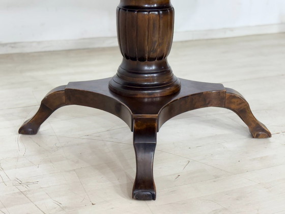 Image 1 of Gründerzeit dining table / round extendable table / kitchen table / vintage dining table