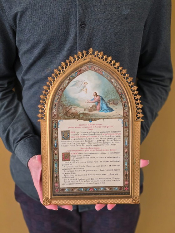 Image 1 of Altar Canon (Altar Cards (Tabellae Lavabo) 19th Century