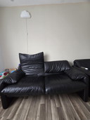 Divano in pelle Cassina Maralungana