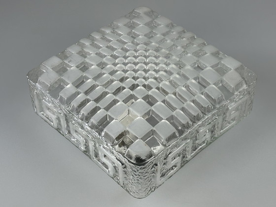 Image 1 of 60s 70s Lámpara Plafoniere Flush Mount Vidrio Diseño Alemán