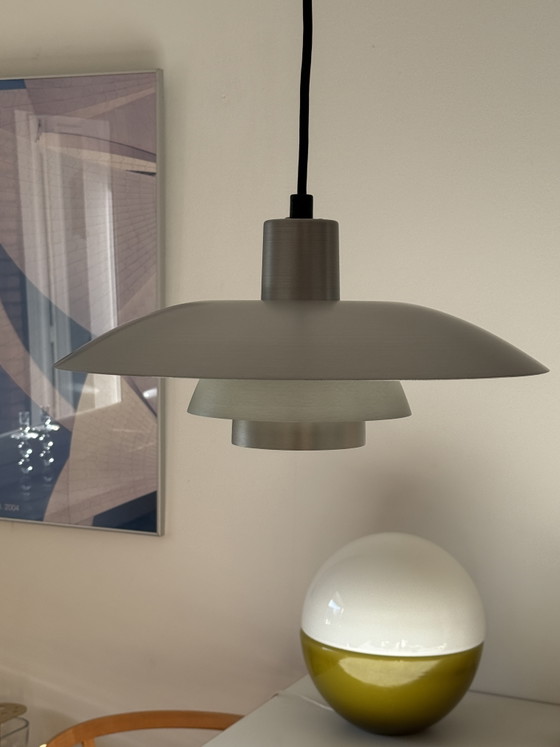 Image 1 of Zeldzame Vintage Limited Louis Poulsen PH 4/3 ontwerp van Poul Henningsen in ruw aluminium