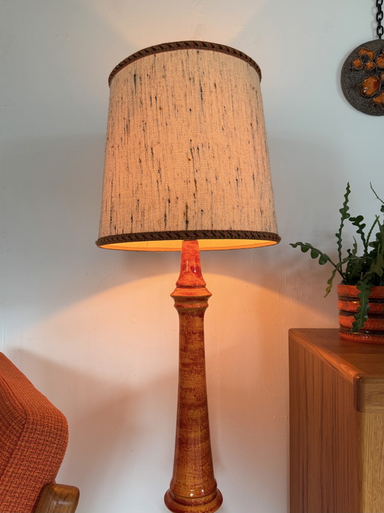 Vintage Keramieken Vloerlamp, Kaiser Leuchten ‘70 – Vloerlampen, Ceramic, Cotton (photo 9 of 11)