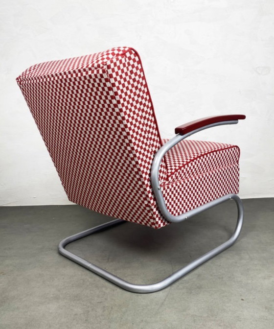 Image 1 of Poltrona Thonet S-411 "Rosso e Bianco"