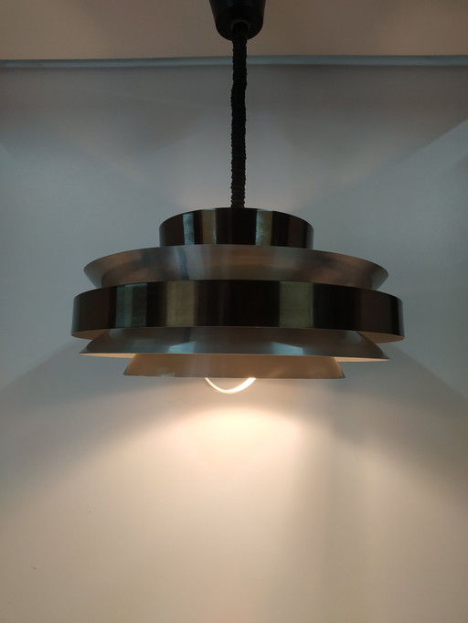Lampe annulaire de plafond de style scandinave par Herda, années 60-70 (réglable en hauteur)
