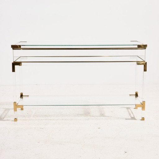 MK10228 Konsolentisch aus Messing und Plexiglas von Fabian