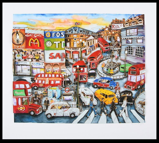 Pergola, Linnea - Picadilly-Circus - Giclée - signed by hand - NEW