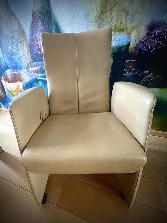 Image 1 of Poltrone da pranzo in pelle Leolux – regolabili – set da 6