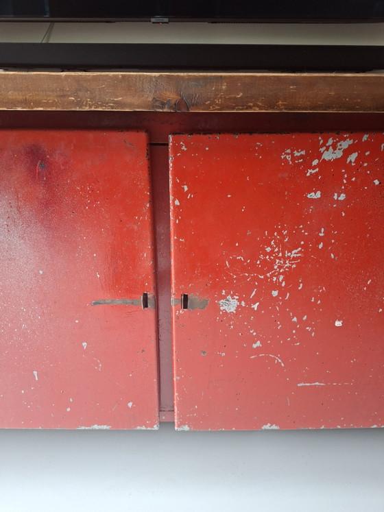 Original Industrial Sideboard – Metal, Wood (photo 2 of 6)