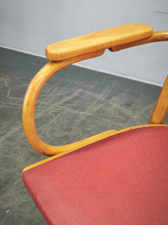 Image 1 of Ligna Adjustable Swivel Office Chair, Czechoslovakia, 1950s