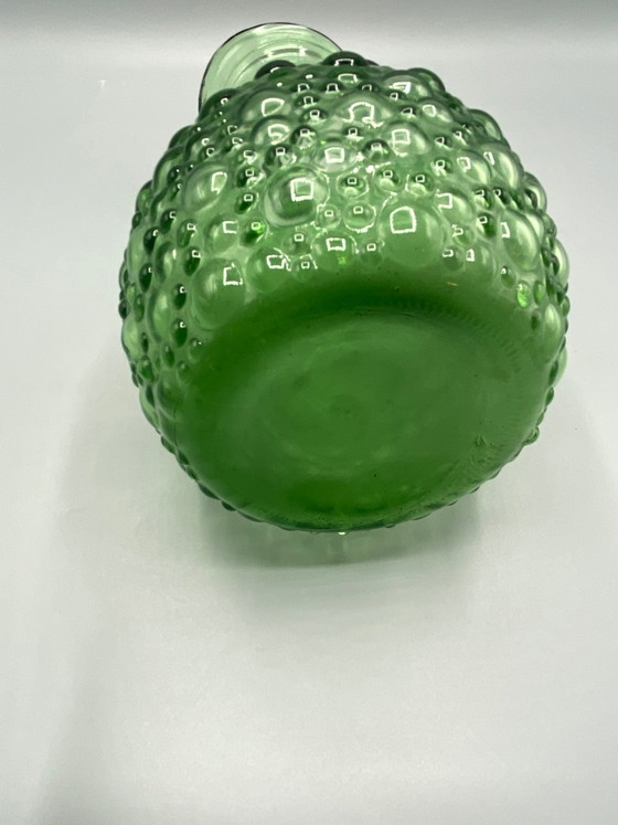 Vintage groene bubbelglazen kan – jaren 60-70 – Glazen & Karaffen, Glass (photo 6 of 7)