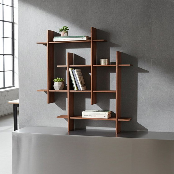 Image 1 of Skandinavisches Teak-Wandregal im Mid-Century-Modern-Stil, Modell „Gaybox“, modular, 1960er Jahre