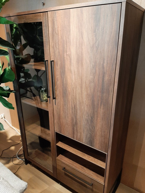 Display cabinet Sparcia - dark almond – INHOUSE, Wood (photo 2 of 3)
