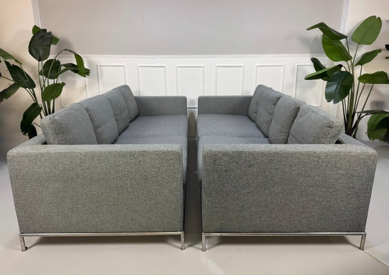 Image 1 of 2x B&amp;B Italia George Designer Brand Sofa Grey Classic