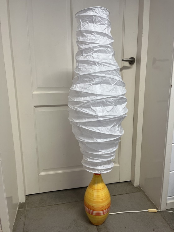 Image 1 of Lampada da terra alta in ceramica koralcoa della metà del secolo scorso