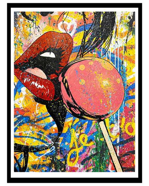 GONGAS - So Eager - Gerahmte Künstlerlithographie – lithos zeefdrukken, Paper (photo 2 of 16)