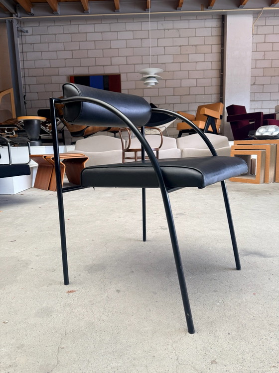 Lot de 4 chaises Bieffeplast Vienna, Rodney Kinsman (prix du lot), Chaises de salle à manger, Métal, Skaï (photo 12 sur 15)