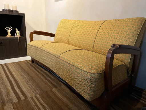 3 zitsbankje antiek opnieuw bekleed uit Antwerpen