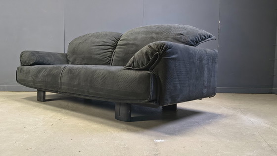 Image 1 of Samtsofa von Saporiti Italia, 1980er Jahre