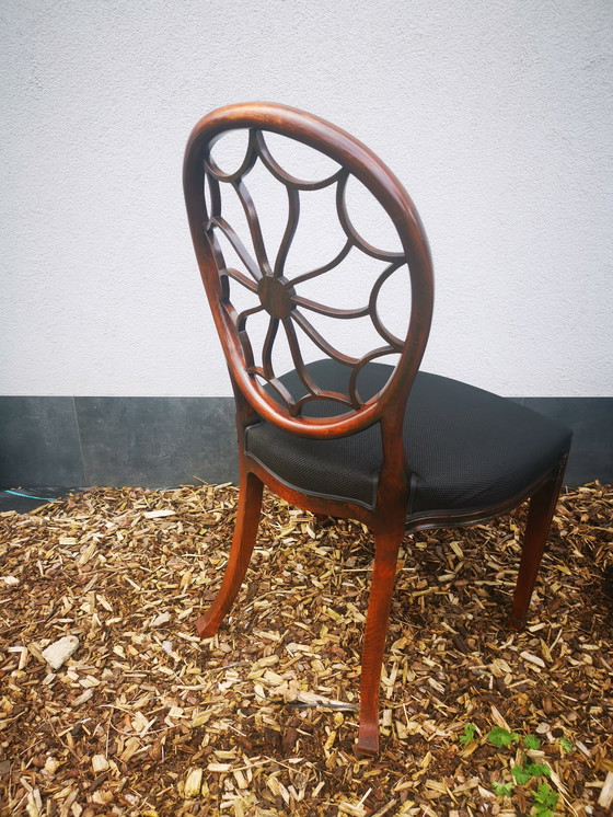 Image 1 of 5X Heppelwhite Style Spiderweb Chairs