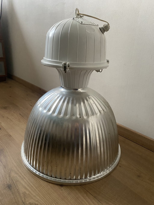 Original large industrial pendant lamp aluminum