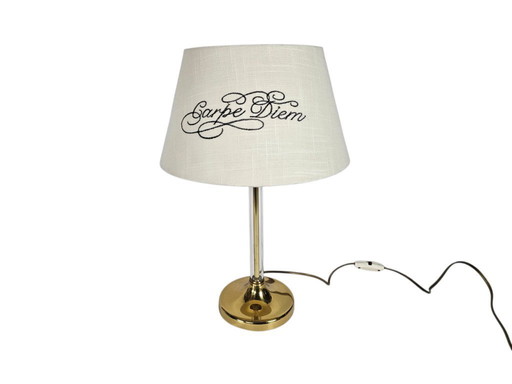 Hollywood Regency stijl - messing - goud - - tafellamp - 60's