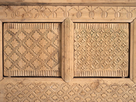 Aparador bajo tallado antiguo de madera de abeto – China, circa 1900 – Aparadores con vitrina (photo 38 of 40)