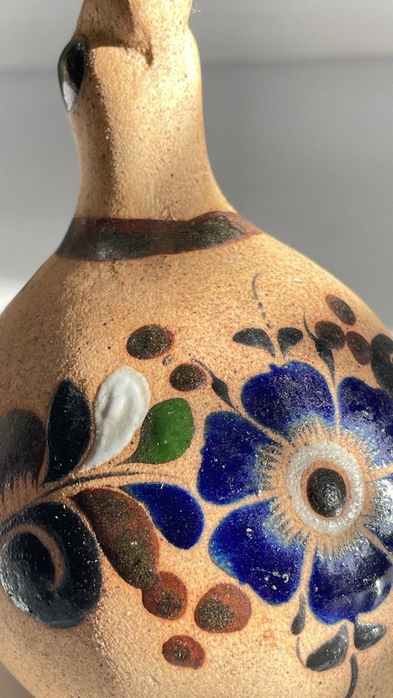 Image 1 of BIRD Handmade stoneware Mexico VINTAGE