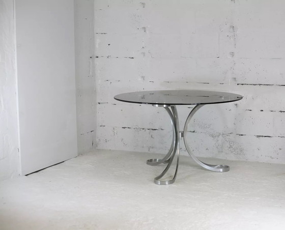 Image 1 of Table de Séjour "Space Age" Acier Poli