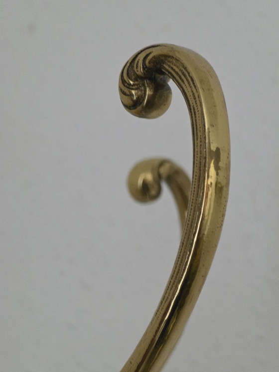 Image 1 of Vintage 3 x Wardrobe Clothes Rack Brass Plant Stand Gold