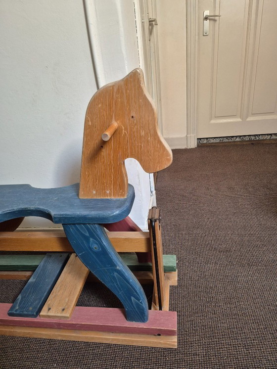Image 1 of Houten hobbelpaard vintage