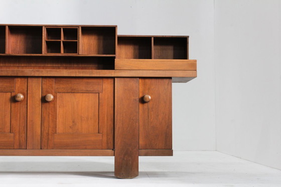 Image 1 of Buffet vintage en noyer, signé Silvio Coppola pour Bernini, années 1960