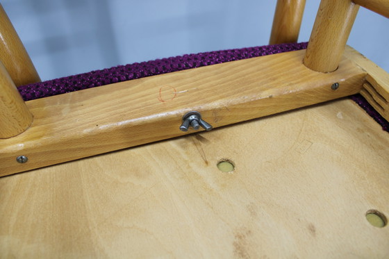 Image 1 of 1960s Set of Four Beech Dining Chairs, Czechoslovakia