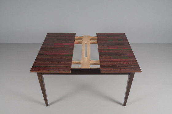 Image 1 of Scandinavische opklapbare eettafel van palissanderhout, jaren 60
