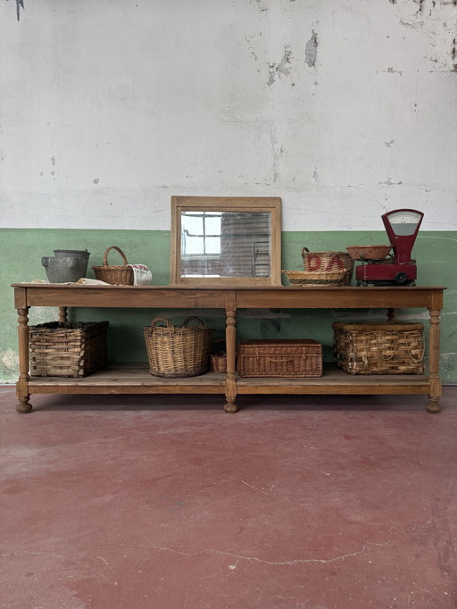 Bancone drappeggio del 800 in legno 