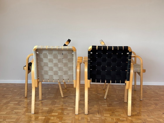 Image 1 of Sillones modelo 45 de Alvar Aalto para Artek, década de 1970. Juego de 4.