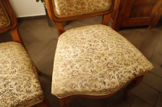 Image 1 of Vintage Salon Sofa Set with Floral Upholstery 