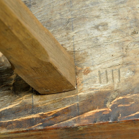 Tavolo da macellaio in rovere, circa 1920 – Tavoli, Wood (photo 11 of 11)