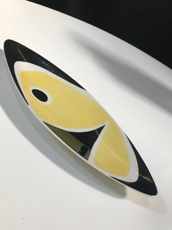 Image 1 of Plat • Vintage Centerpiece • « 9736 » • István Kovács • Zsolnay • 1962