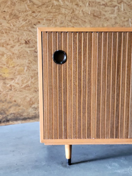 Image 1 of Sideboard in ash wood by Erich Stratmann for Idee Möbel 1950