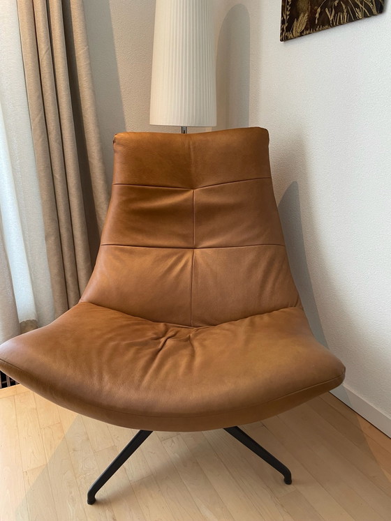 Leather swivel armchair Rebound, Metal, Brown (photo 3 of 6)