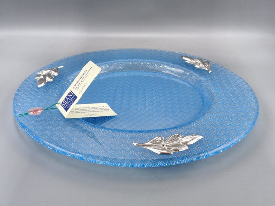 Image 1 of Glass tray with 925 silver friezes