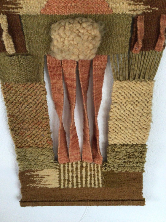 Image 1 of tapisserie murale vintage faite main, pièce unique