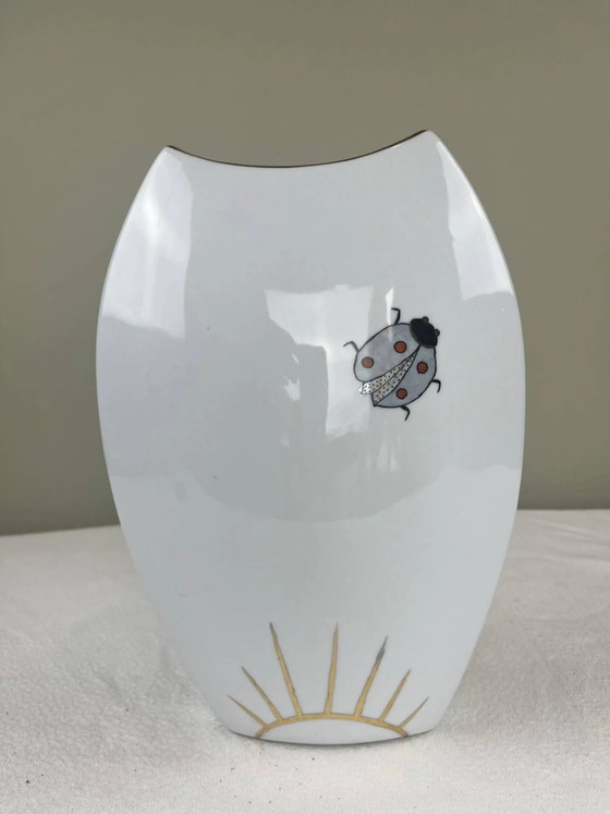 Vaso in porcellana dipinto a mano – Vasi, Porcelain, Gold, Art Deco (photo 6 of 10)