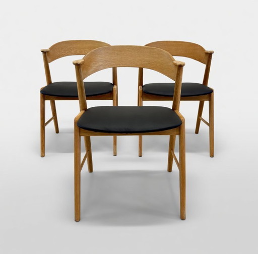 Kai Kristiansen Modell 32 Esszimmerstühle, Korup Møbelfabrik.