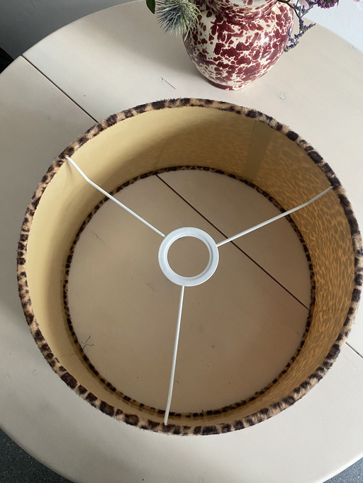 Grotere Lampenschirm Leo Felloptik Vintage 