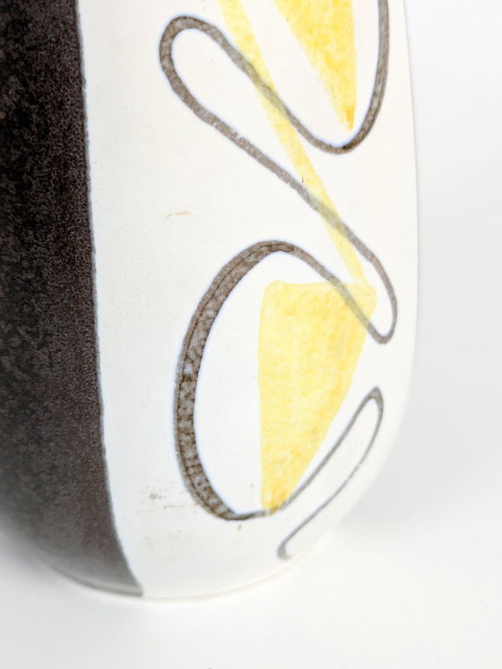 Image 1 of Midcentury West German Pottery Vase by Ursula Fesca for Wächtersbach, TURIN Decor, 1950s